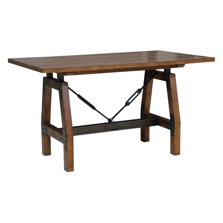 Holverson Rustic Brown Counter Height Table by Homelegance at Eve Furniture
