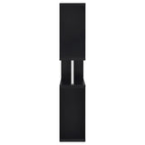 Hoover Black/Chrome 5-Tier Bookcase by Coaster at Eve Furniture