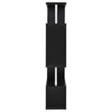 Hoover Black/Chrome 5-Tier Bookcase by Coaster at Eve Furniture