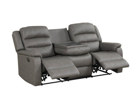 Hope Gray 3-Piece Reclining Living Room Set by Happy Homes at Eve Furniture
