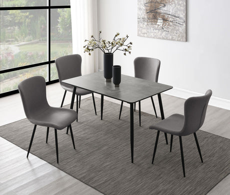 Horizon Upholstered Dining Side Chair Taupe, Set of 2 by Coaster at Eve Furniture