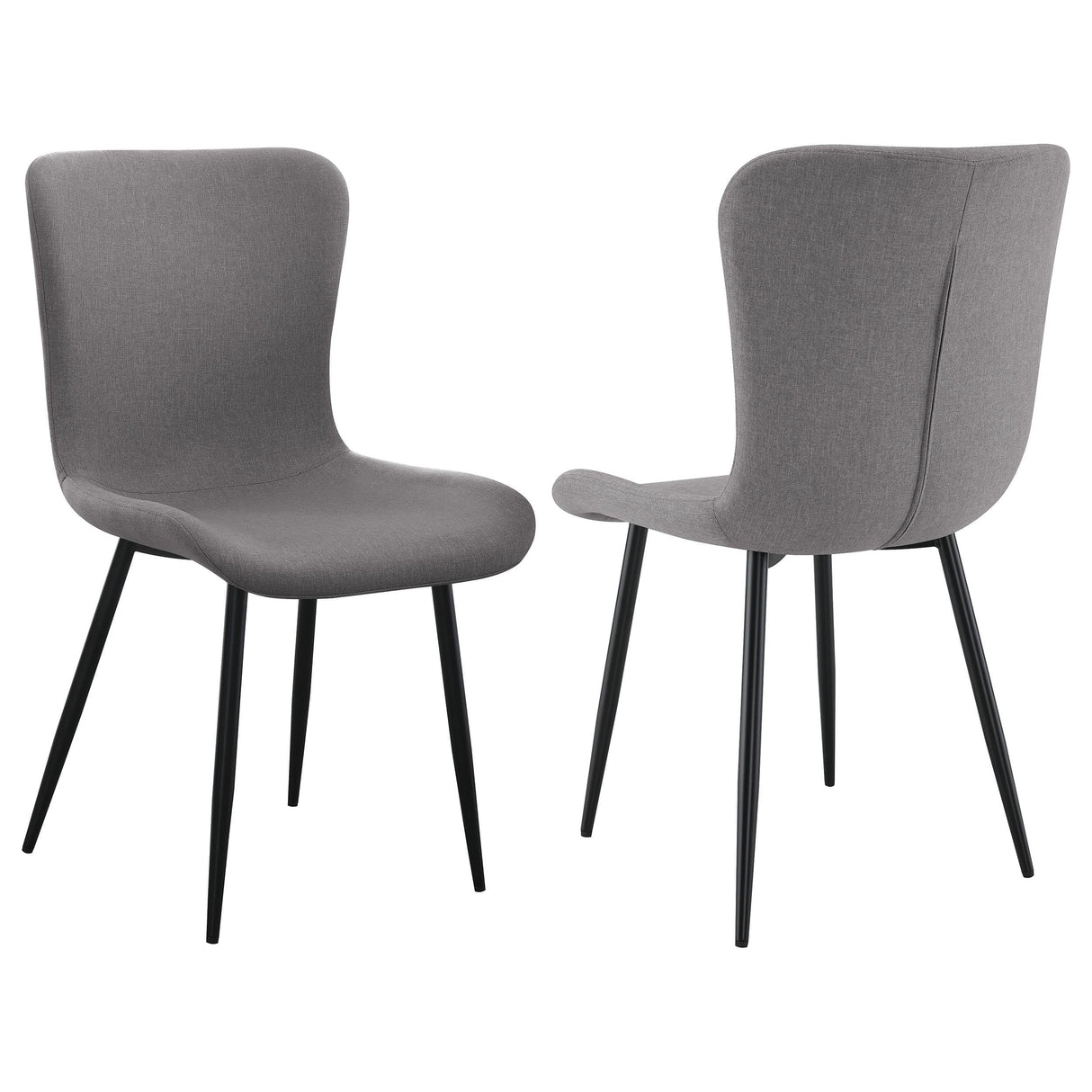 Horizon Upholstered Dining Side Chair Taupe, Set of 2 by Coaster at Eve Furniture