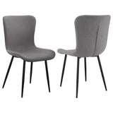 Horizon Upholstered Dining Side Chair Taupe, Set of 2 by Coaster at Eve Furniture