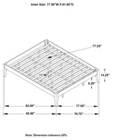 Hounslow Black Platform Eastern King Bed by Coaster at Eve Furniture