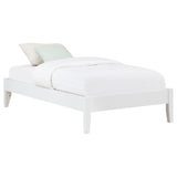 Hounslow White Platform Twin Bed by Coaster at Eve Furniture