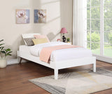 Hounslow White Platform Twin Bed by Coaster at Eve Furniture