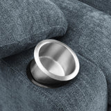 Houston Slate Blue Upholstered Power Lift Recliner Chair by Coaster at Eve Furniture