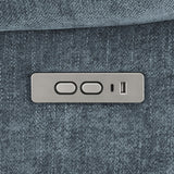 Houston Slate Blue Upholstered Power Lift Recliner Chair by Coaster at Eve Furniture