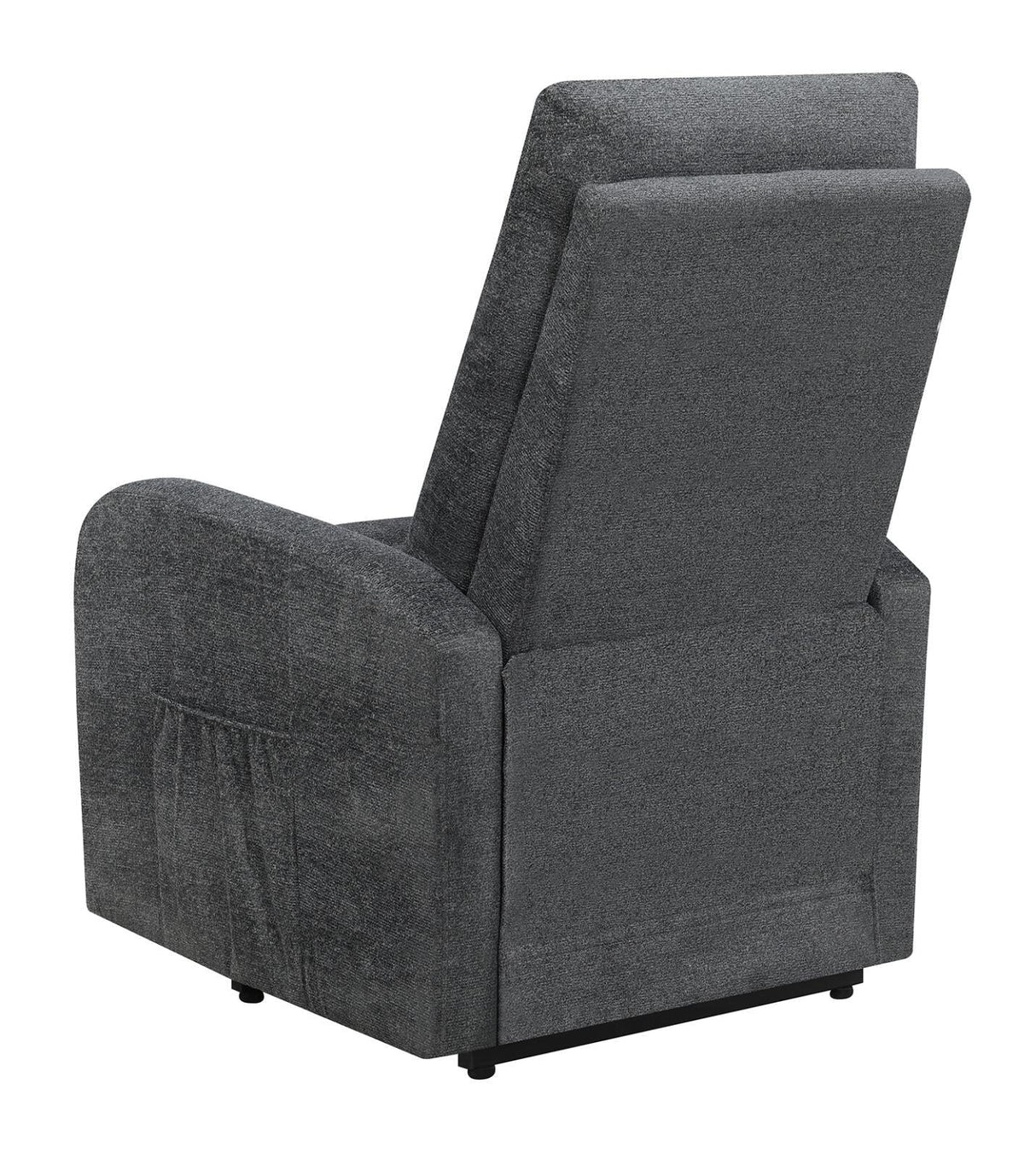 Howie Charcoal Tufted Upholstered Power Lift Recliner by Coaster at Eve Furniture