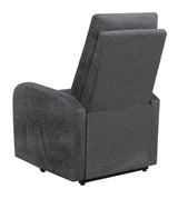Howie Charcoal Tufted Upholstered Power Lift Recliner by Coaster at Eve Furniture