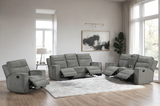 Hudson Charcoal 3-Piece Reclining Set by Happy Homes at Eve Furniture