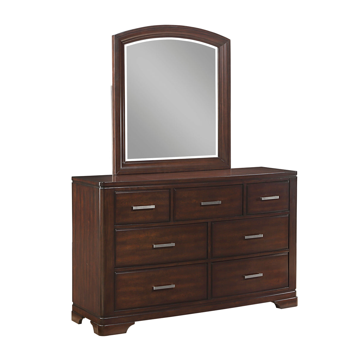 Hudson Cherry Mirror (Mirror Only) by Homelegance at Eve Furniture