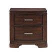 Hudson Cherry Nightstand by Homelegance at Eve Furniture
