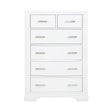 Hudson White Chest by Homelegance at Eve Furniture