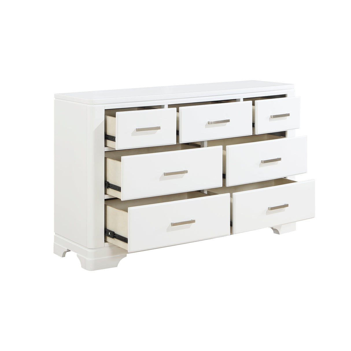 Hudson White Dresser by Homelegance at Eve Furniture