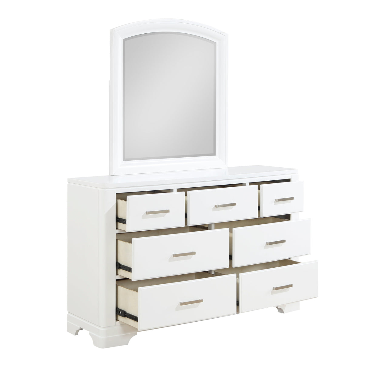 Hudson White Dresser by Homelegance at Eve Furniture