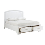 Hudson White King Storage Platform Bed by Homelegance at Eve Furniture