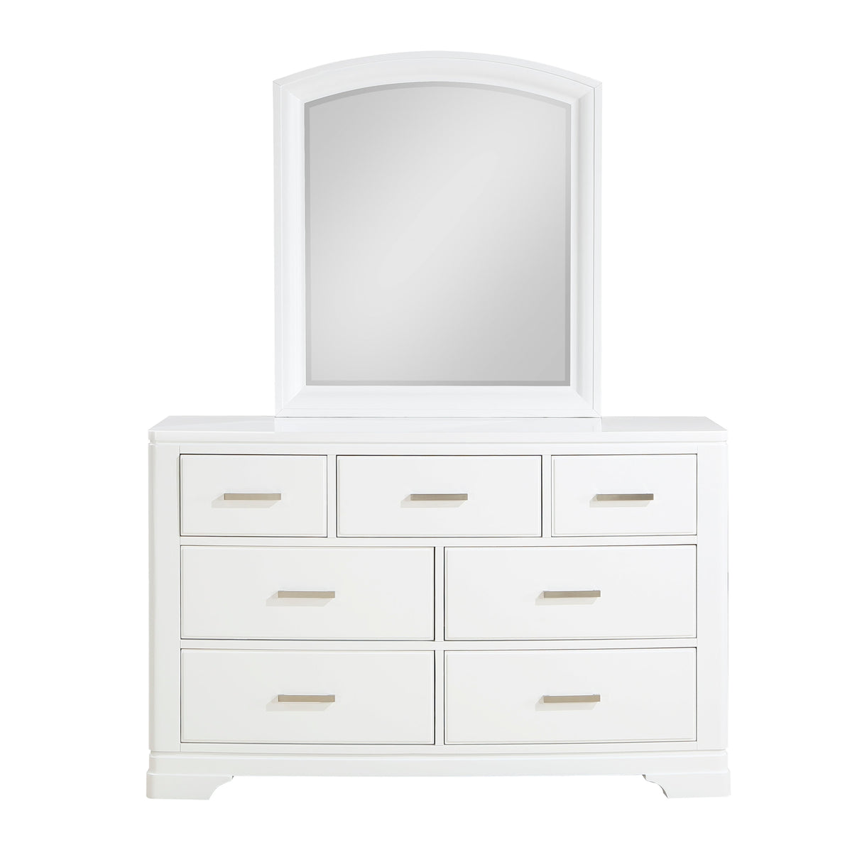 Hudson White Mirror (Mirror Only) by Homelegance at Eve Furniture