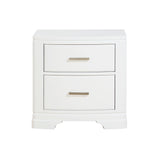 Hudson White Nightstand by Homelegance at Eve Furniture