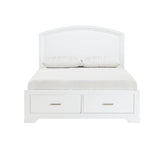 Hudson White Queen Storage Platform Bed by Homelegance at Eve Furniture