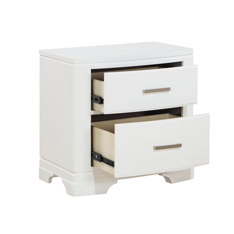 Hudson White Storage Platform Youth Bedroom Set by Homelegance at Eve Furniture