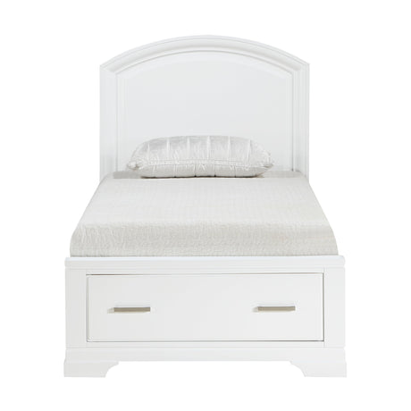 Hudson White Storage Platform Youth Bedroom Set by Homelegance at Eve Furniture
