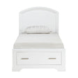 Hudson White Twin Storage Platform Bed by Homelegance at Eve Furniture