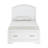 Hudson White Twin Storage Platform Bed by Homelegance at Eve Furniture