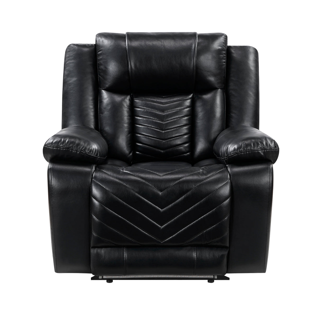Huron Black Power Reclining Chair by Homelegance at Eve Furniture