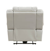 Huron Gray Power Reclining Chair by Homelegance at Eve Furniture