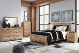 Hyanna Tan Brown Panel Bedroom Set by Ashley at Eve Furniture