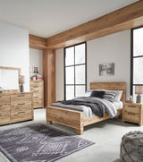 Hyanna Tan Brown Youth Panel Bedroom Set by Ashley at Eve Furniture