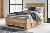 Hyanna Tan Brown Youth Two Side Storage Panel Bedroom Set by Ashley at Eve Furniture