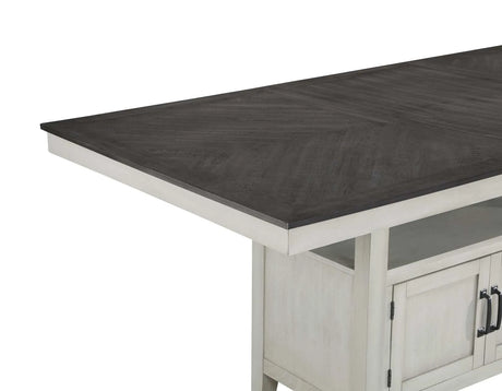 Hyland 80-inch Counter Table w/20-inch Leaf by Steve Silver at Eve Furniture