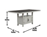 Hyland 80-inch Counter Table w/20-inch Leaf by Steve Silver at Eve Furniture