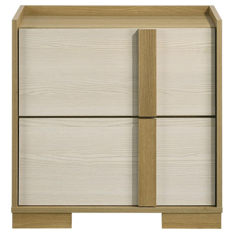 Hyland Natural 2-drawer Nightstand Bedside Table by Coaster at Eve Furniture