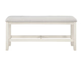 Hyland Vanilla Counter Height Dining Bench by Steve Silver at Eve Furniture