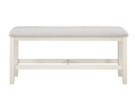 Hyland Vanilla Counter Height Dining Bench by Steve Silver at Eve Furniture