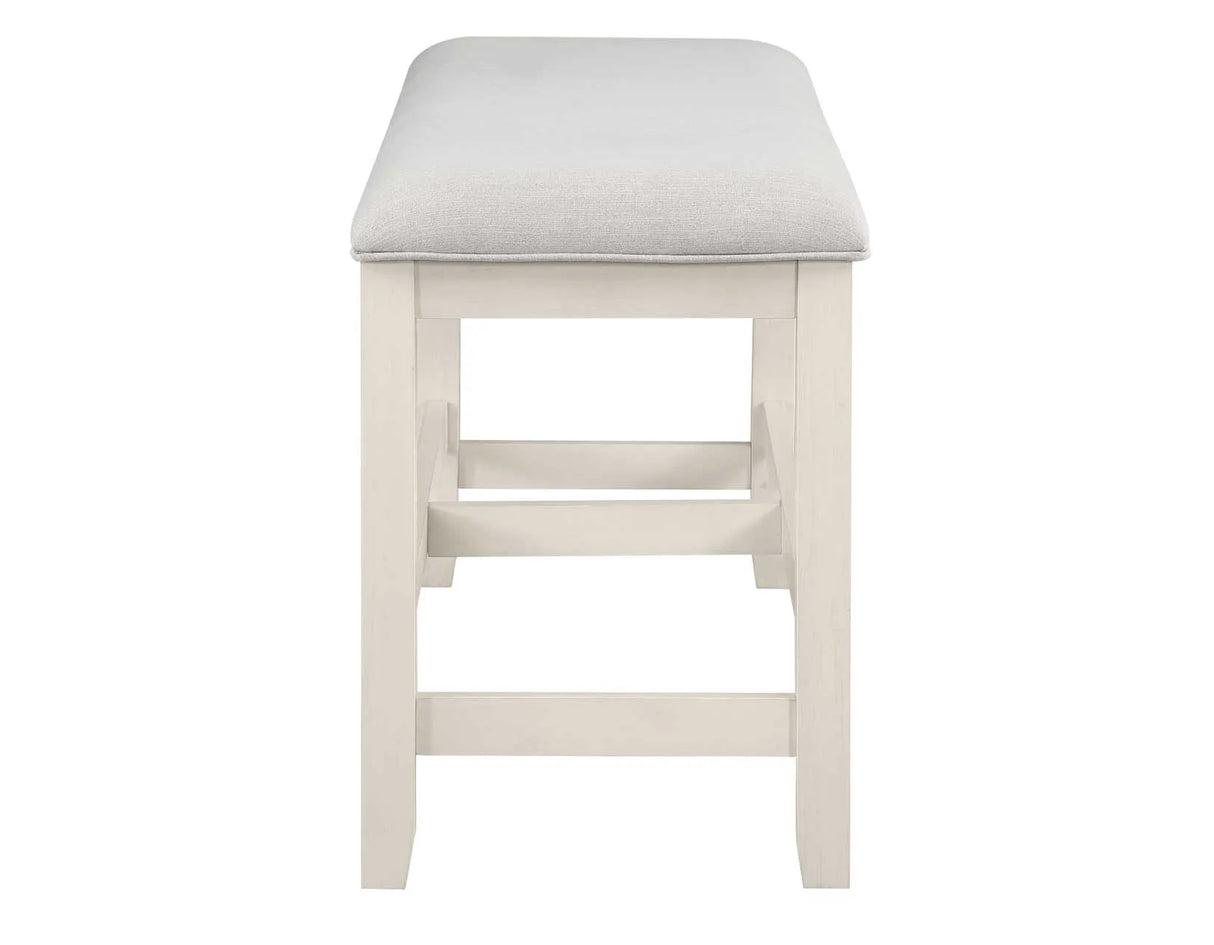 Hyland Vanilla Counter Height Dining Bench by Steve Silver at Eve Furniture