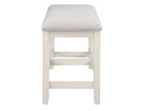 Hyland Vanilla Counter Height Dining Bench by Steve Silver at Eve Furniture