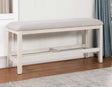 Hyland Vanilla Counter Height Dining Bench by Steve Silver at Eve Furniture