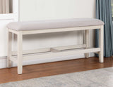 Hyland Vanilla Counter Height Dining Bench by Steve Silver at Eve Furniture