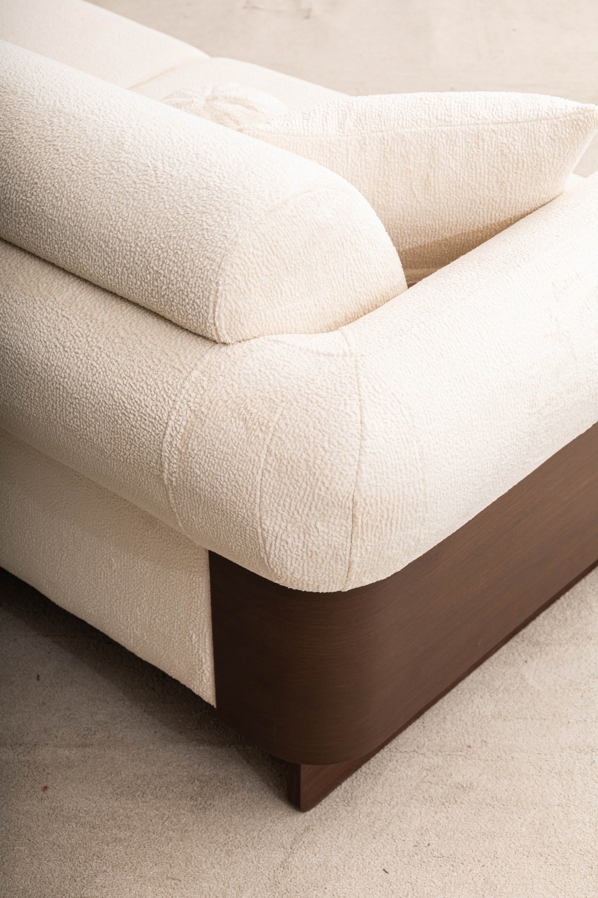 Damla Cream Living Room Set