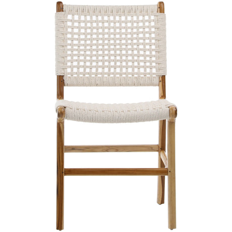 Diaz Dining Chair, White Rope, Set of 2 by Dovetail at Eve Furniture