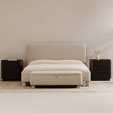 Ichigo Dark Grey Queen Bed by Moe's Home at Eve Furniture