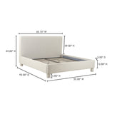 Ichigo Dark Grey Queen Bed by Moe's Home at Eve Furniture