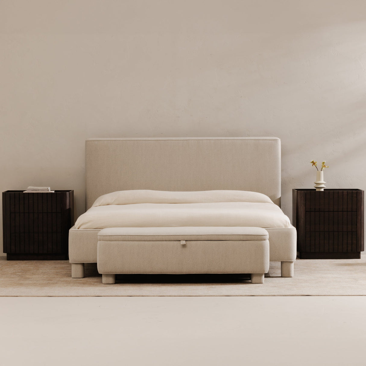 Ichigo Light Grey King Bed by Moe's Home at Eve Furniture
