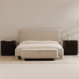Ichigo Light Grey Storage Bench by Moe's Home at Eve Furniture