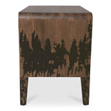 Iris Distressed Black Nightstand by Moe's Home at Eve Furniture