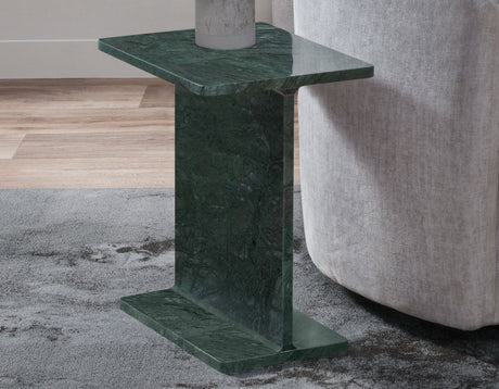 Irma Empress Green Marble Accent Table by Steve Silver at Eve Furniture